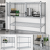 Thumbnail image #3 for EAGLEbrite Zinc Security Enclosure Kit with Hinged Doors for 18 x 30 Inch Wire Shelving