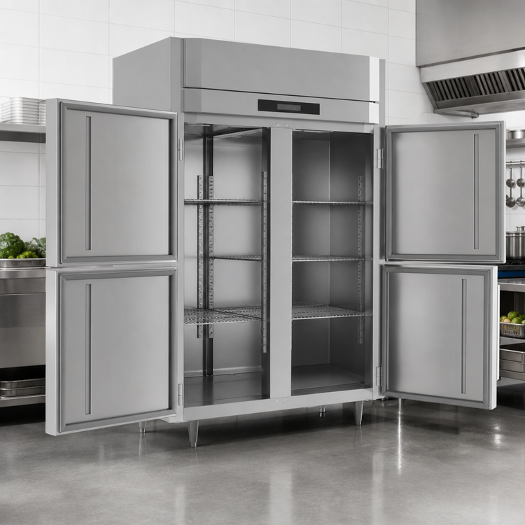 Product image #3 for Victory UltraSpec 2-Section Extra Wide Pass-Thru Solid Door Freezer, 52.97 Cu. Ft., Self-Contained