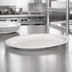 Thumbnail image #4 for Winco Classic Melamine Oval Narrow-Rim Platter, 15-1/2 x 10-7/8 Inches, White