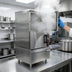 Thumbnail image #2 for Crown DCX-10-36 Two Compartment Full-Size Direct Steam Convection Steamer with Cabinet Base