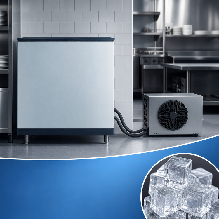 Product image #3 for SPIKA MS 1000 R Remote Classic American Dice Cube Ice Maker, 852 lb/24 Hr, 30-Inch Wide