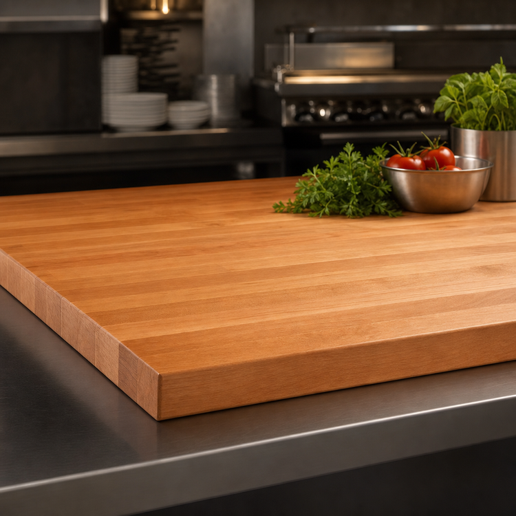 Product image #3 for Boos Block American Cherry Edge Grain Kitchen Countertop, 96 x 32 x 1-1/2 Inch, Varnique Finish