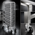 Thumbnail image #4 for Channel Manufacturing All-Welded Stainless Steel End-Load Lug Rack, 12-Lug Capacity, 36 x 26 x 70.5 Inches