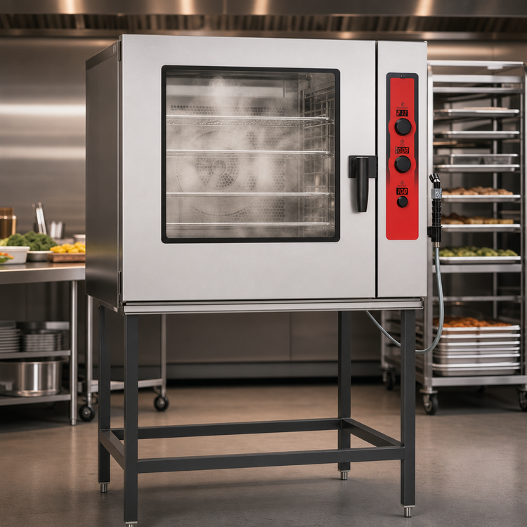 Product image #4 for Vulcan ABC Series ABC7E-208P Large Boilerless Electric Combi Oven/Steamer, 7 Full-Size Sheet Pan / 14 Full-Size Hotel Pan Capacity