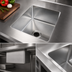 Thumbnail image #3 for John Boos 1-Compartment Weld-In Undermount Stainless Steel Sink, 18 x 24 x 14 Inches
