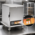 Thumbnail image #3 for Panco Narrow Half-Size Heated Holding Cabinet with Solid Door and Wire Universal Slides