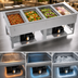 Thumbnail image #4 for Vollrath 4-Well Hot/Cold/Frozen Drop-In Food Well, Auto-Drain, Flat Flange, 120/208-240V