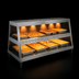 Thumbnail image #3 for Hatco Glo-Ray® 4-Pan Countertop Heated Display Case, See-Thru Straight Glass Front with Rear Sliding Doors