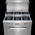 Thumbnail image #3 for Southbend Platinum 36-Inch Heavy Duty Gas Range with 6 Open Burners, Step-Up Rear Burners, and Standard Oven