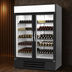 Thumbnail image #3 for Beverage-Air MarketMax Two-Section Reach-In Wine Merchandiser with Double-Pane Hinged Glass Doors, 46.15 Cu. Ft., Black, Bottom-Mount Refrigeration