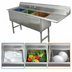 Thumbnail image #3 for Advance Tabco Special Value Series 3-Compartment Fabricated Sink with Right Drainboard, 18 x 18 x 14-Inch Bowls, 16-Gauge 304 Stainless Steel