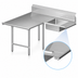 Thumbnail image #3 for John Boos Pro-Bowl L-Shaped Soiled Landing Dishtable with Pre-Rinse Sink Bowl