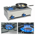 Thumbnail image #3 for Comstock-Castle FHP2 Countertop Gas Hot Plate, 24-Inch Wide, 2-Burner, Without Legs
