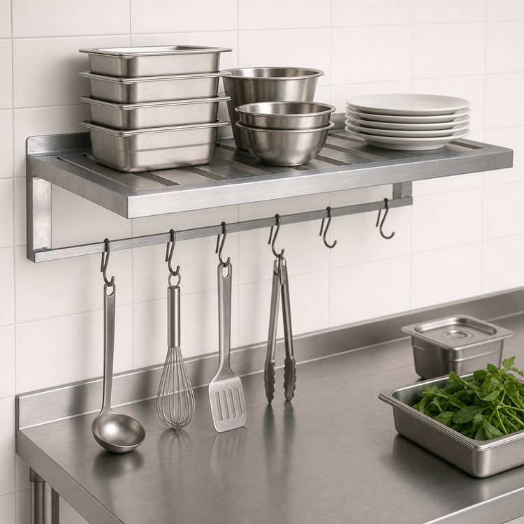 Product image #2 for Channel TBWS2036 All-Welded T-Bar Aluminum Wall Shelf, 36 in. W x 20 in. D