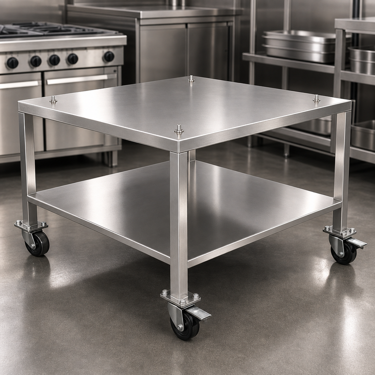 Product image #2 for Alto-Shaam Stainless Steel Equipment Stand with Casters for VMC-F4