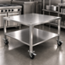 Thumbnail image #2 for Alto-Shaam Stainless Steel Equipment Stand with Casters for VMC-F4