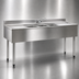 Thumbnail image #3 for Eagle Group 2200 Series B6C-22 Three-Compartment Underbar Sink Unit with Left and Right Drainboards, 304 Stainless Steel