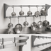 Thumbnail image #3 for Eagle Group 72-Inch Wall-Mounted Stainless Steel Double-Bar Pot Rack