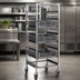 Thumbnail image #3 for Panco Mobile Full-Height Utility Rack for 20 x 20 Racks, 6-Slide, Open Sides, Aluminum Frame