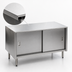 Thumbnail image #3 for Eagle Spec-Master 48-Inch Wide Stainless Steel Enclosed Base Urn Stand with Sliding Doors