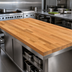 Thumbnail image #3 for Appalachian Red Oak Blended Rails Edge Grain Island Countertop, 108 x 38 x 1-1/2 Inches