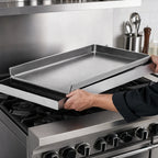 Thumbnail image #3 for Klinger's Trading Rocky Mountain Cookware MC24 24-Inch x 24-Inch Portable 7-Gauge Steel Griddle Top for 4 Burners