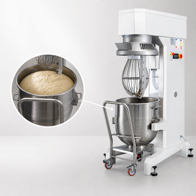 Product image #3 for Doyon BTL100 100-Quart Floor Model Planetary Mixer with Electric Bowl Lift