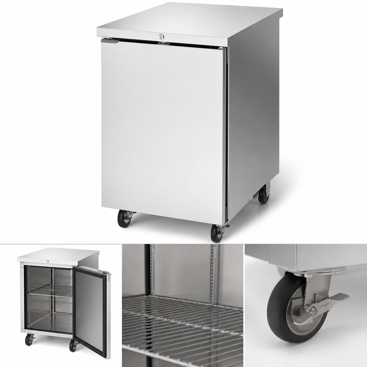 Product image #3 for Beverage-Air 24-Inch One-Section Refrigerated Back Bar Storage Cabinet with Solid Door