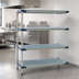 Thumbnail image #3 for MetroMax 4 4-Shelf Add-On Polymer Shelving Unit, Blue, 42 x 18 x 74 Inches
