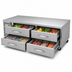 Thumbnail image #3 for Turbo Air PRO Series 96-Inch Two-Section Refrigerated Chef Base with 4 Drawers, Stainless Steel Top
