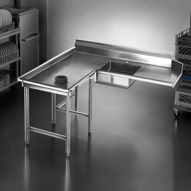 Product image #3 for Eagle Group Left-Hand Island Soiled Dishtable, 60-Inch, 16/430 Stainless Steel