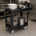 Thumbnail image #3 for Rubbermaid Commercial Products 2-Shelf Flat Shelf Utility Bus Cart, 500 lb. Per Shelf, Black