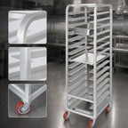 Thumbnail image #3 for Channel Manufacturing Lifetime Tough AXD-UTR-20 Universal Aluminum Steam Table Pan Rack, 20-Pan, End-Load, 3-Inch Fixed Spacing