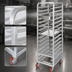 Thumbnail image #3 for Lifetime Tough Universal Extra Heavy-Duty Steam Table Pan Rack, 20-Pan Capacity, Aluminum, 21 x 26 x 70 Inches