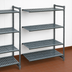 Thumbnail image #3 for Cambro Camshelving Basics Plus 4-Tier Vented Polymer Add-On Shelving Unit, 18 x 30 x 72 Inches, Brushed Graphite