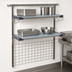 Thumbnail image #3 for Metro SmartWall Life Tall Wall-Mounted Starter Shelving Base Kit with Wire Grid and MetroMax 4 Shelves
