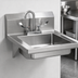 Thumbnail image #3 for Wall-Mount Hand Sink with Deck-Mounted Gooseneck Faucet, 14 x 16 x 5 Bowl, 304 Stainless Steel
