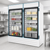 Thumbnail image #3 for Fogel Two-Section Glass Door Reach-In Refrigerator, 65 Cu. Ft., 115V