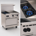 Thumbnail image #3 for Vulcan Endurance 36-Inch Gas Restaurant Range with 2 Open Burners, 24-Inch Griddle and Standard Oven