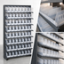 Thumbnail image #3 for Quantum Sloped Single-Sided Steel Pick Rack with 8 Shelves and 64 Clear Bins