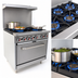 Thumbnail image #4 for General 36-Inch Natural Gas Open Burner Range with Convection Oven