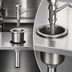 Thumbnail image #3 for Fisher Dipper Well Faucet and Sink Assembly, Drop-In, Stainless Steel, 6-7/8-Inch Diameter