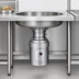 Thumbnail image #3 for InSinkErator SS-100 Small-Capacity Complete Food Waste Disposer Package with 18-Inch Bowl, 1 HP, Stainless Steel