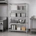 Thumbnail image #3 for Metro Super Erecta Brite 4-Shelf Stationary Wire Shelving Starter Unit, 48