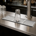 Thumbnail image #3 for Perlick C18000 Series 39 Inch Surface-Mount Drip Tray with Glass Rinser for Brew Pipe Towers