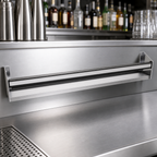 Thumbnail image #3 for Glastender, Inc. SSR-48 48-Inch Stainless Steel Single Speed Rail with PVC Sound-Deadening Covers