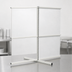Thumbnail image #3 for Quantum Double-Sided Partition Wall Add-On Unit with Upright and Tie-Bars, 48 x 50 x 70 Inches, White Finish