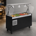 Thumbnail image #3 for Vollrath 2-Series Affordable Portable Refrigerated Cold Food Pan Buffet Station with Clear Acrylic Breath Guard and Open Storage Base