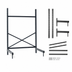 Thumbnail image #3 for Metro SmartLever Cantilevered Shelving Starter Kit for 60 x 30 Shelves, 64-1/4 in. W x 34-1/2 in. D x 76-3/8 in. H