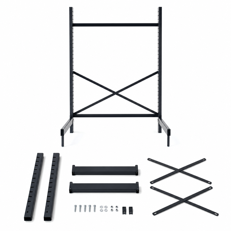 Product image #3 for Metro SmartLever Stationary Cantilevered Shelving Starter Kit for 48"W x 30"D Shelves